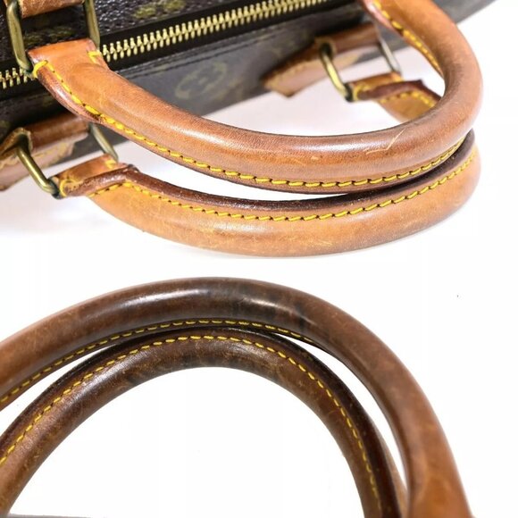 LOUIS VUITTON Speedy 30 Travel Hand Bag Monogram Leather Brown - Picture 11 of 16